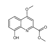 methyl 8-hydroxy-4-methoxyquinoline-2-carboxylate结构式