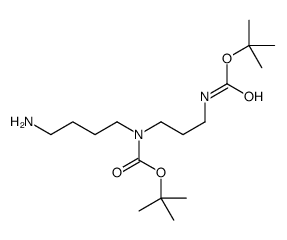 N1,N4-Bis-Boc-spermidine Structure