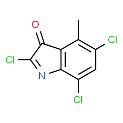 3-Pseudoindolone,2,5,7-trichloro-4-methyl- (3CI)结构式