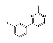 4-(3-Fluorophenyl)-2-methylpyrimidine结构式