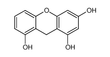 xanthene-1,3,8-triol Structure