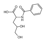 2-benzoylamino-4,5-dihydroxy-valeric acid Structure