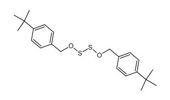 bis(4-tertbutylbenzyloxy)disulfide结构式