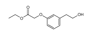 2-[3-(2-hydroxyethyl)phenoxy]acetic acid ethyl ester结构式