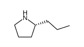 (+)-(R)-2-Propylpyrrolidin结构式