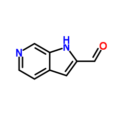 1H-吡咯并[2,3-c]吡啶-2-甲醛结构式