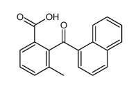3-methyl-2-(naphthalene-1-carbonyl)benzoic acid结构式