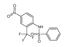 N-[4-nitro-2-(trifluoromethyl)phenyl]benzenesulfonamide结构式