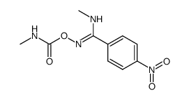 N-methyl-N'-((methylcarbamoyl)oxy)-4-nitrobenzimidamide结构式