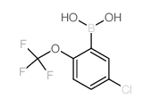 (5-CHLORO-2-(TRIFLUOROMETHOXY)PHENYL)BORONIC ACID structure