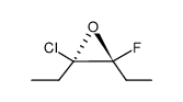 trans-2-Chlor-2,3-diethyl-3-fluoroxiran Structure