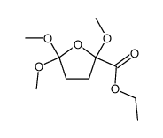 2,5,5-trimethoxy-tetrahydro-furan-2-carboxylic acid ethyl ester Structure