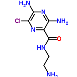 3,5-Diamino-N-(2-aminoethyl)-6-chloro-2-pyrazinecarboxamide Structure