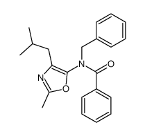 2-methyl-4-isobutyl-5-(N-benzylbenzamido)oxazole Structure