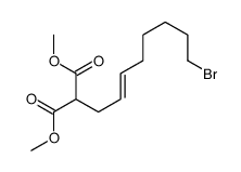 dimethyl 2-(8-bromooct-2-enyl)propanedioate结构式