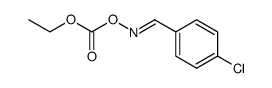 (E)-4-chlorobenzaldehyde-O-ethoxycarbonyloxime Structure