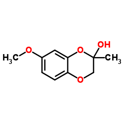 1,4-Benzodioxin-2-ol,2,3-dihydro-7-methoxy-2-methyl- Structure