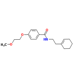 N-[2-(1-Cyclohexen-1-yl)ethyl]-4-(2-methoxyethoxy)benzamide Structure