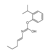 (2-propan-2-ylphenyl) N-pent-1-enylcarbamate结构式