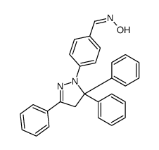 N-[[4-(3,5,5-triphenyl-4H-pyrazol-1-yl)phenyl]methylidene]hydroxylamine结构式