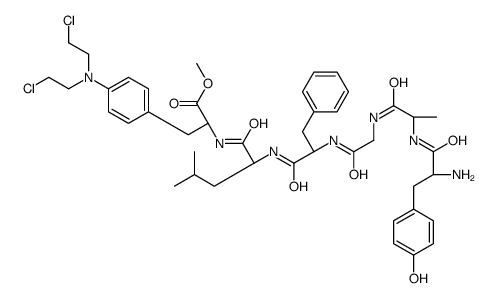 enkephalin-Leu, Ala(2)-melphalan methyl ester-结构式