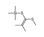 trimethyl-(2-methyl-1-methylsulfanylprop-1-enyl)sulfanylsilane结构式