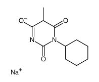 sodium,1-cyclohexyl-5-methylpyrimidin-3-ide-2,4,6-trione结构式