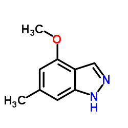 4-Methoxy-6-methyl-1H-indazole结构式