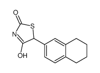 5-(5,6,7,8-tetrahydronaphthalen-2-yl)-1,3-thiazolidine-2,4-dione Structure