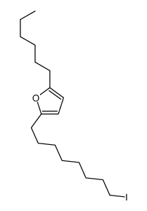 2-hexyl-5-(8-iodooctyl)furan Structure