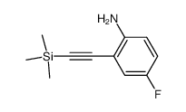 4-fluoro-2-(trimethylsilylethynyl)aniline Structure