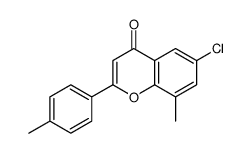 6-chloro-8-methyl-2-(4-methylphenyl)chromen-4-one Structure