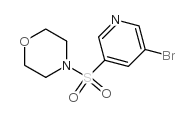 4-(5-溴砒啶-3-基磺酰)吗啉结构式
