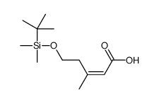 (E)-5-[tert-butyl(dimethyl)silyl]oxy-3-methylpent-2-enoic acid Structure