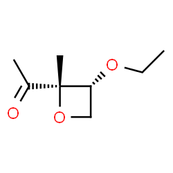 Ethanone, 1-(3-ethoxy-2-methyl-2-oxetanyl)-, cis- (9CI) Structure