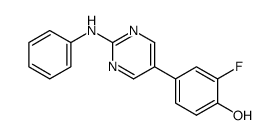 2-fluoro-4-(2-(phenylamino)pyrimidin-5-yl)phenol Structure