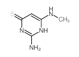 4(3H)-Pyrimidinethione,2-amino-6-(methylamino)-结构式