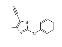 4-methyl-2-(N-methylanilino)-1,3-thiazole-5-carbonitrile Structure