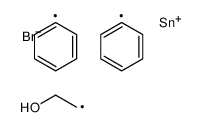 2-[bromo(diphenyl)stannyl]ethanol Structure