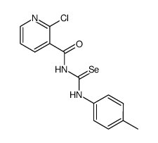 2-chloro-N-(p-tolylcarbamoselenoyl)nicotinamide Structure