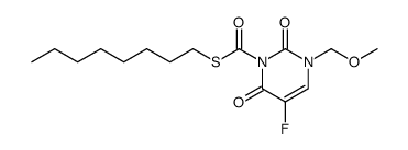 S-octyl 5-fluoro-3-(methoxymethyl)-2,6-dioxo-3,6-dihydropyrimidine-1(2H)-carbothioate Structure