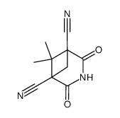 6,6-dimethyl-2,4-dioxo-3-aza-norpinane-1,5-dicarbonitrile Structure