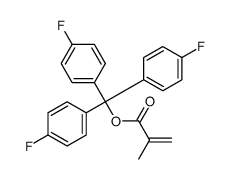 tris(4-fluorophenyl)methyl 2-methylprop-2-enoate Structure