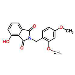 2-(2,4-Dimethoxybenzyl)-4-hydroxy-1H-isoindole-1,3(2H)-dione结构式