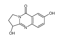 3,7-dihydroxy-2,3-dihydro-1H-pyrrolo[2,1-b]quinazolin-9-one结构式