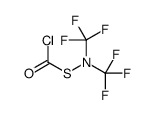 S-[bis(trifluoromethyl)amino] chloromethanethioate结构式