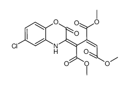 trimethyl 2,3-dihydro-6-chloro-2-oxo-4H-1,4-benzoxazine-Δ3,γ-acetonitate Structure