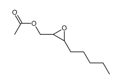 (3-pentyloxiran-2-yl)methyl acetate Structure