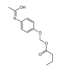 (4-acetamidophenoxy)methyl butanoate Structure