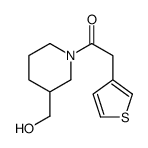 1-(3-Hydroxymethyl-piperidin-1-yl)-2-thiophen-3-yl-ethanone Structure